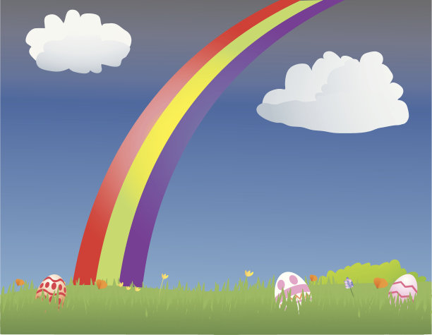 场和彩虹图片下载