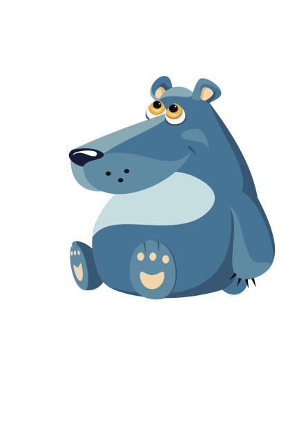 蓝色的熊图片下载