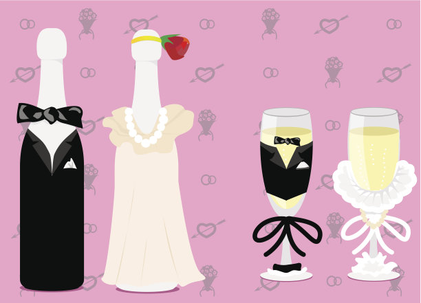 婚礼香槟图片下载