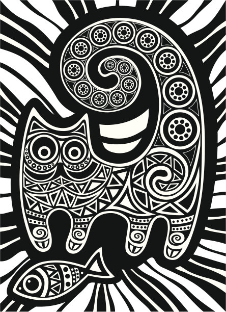 猫和鱼图片下载