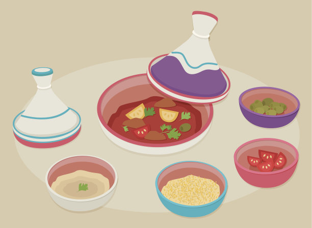 摩洛哥的晚餐图片下载