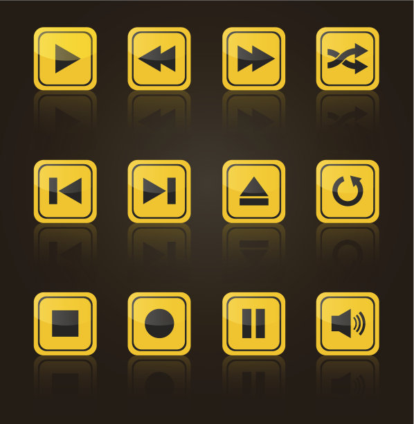 媒体播放器方形按钮设置图片下载