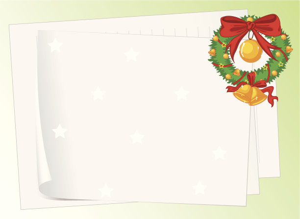 纸和花环图片下载