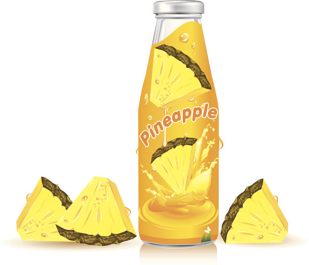 菠萝汁瓶子图片下载