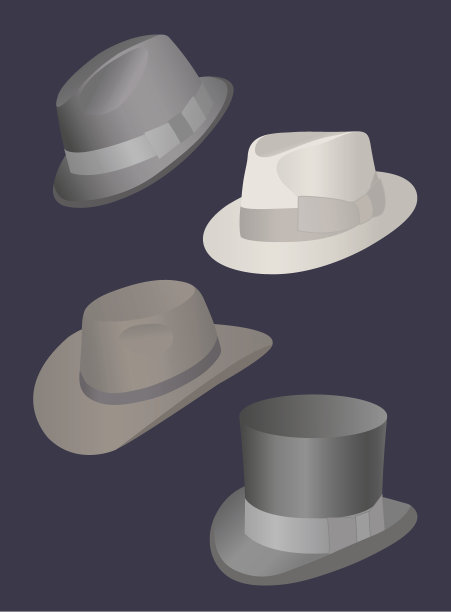 一套男人的帽子图片下载