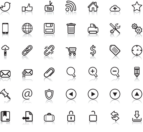 社交网络的图标图片下载