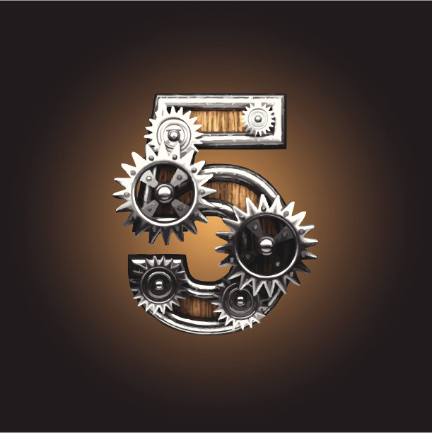 木制矢量齿轮图5图片下载