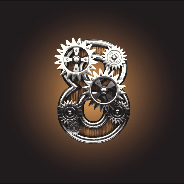 木制矢量齿轮图8图片下载