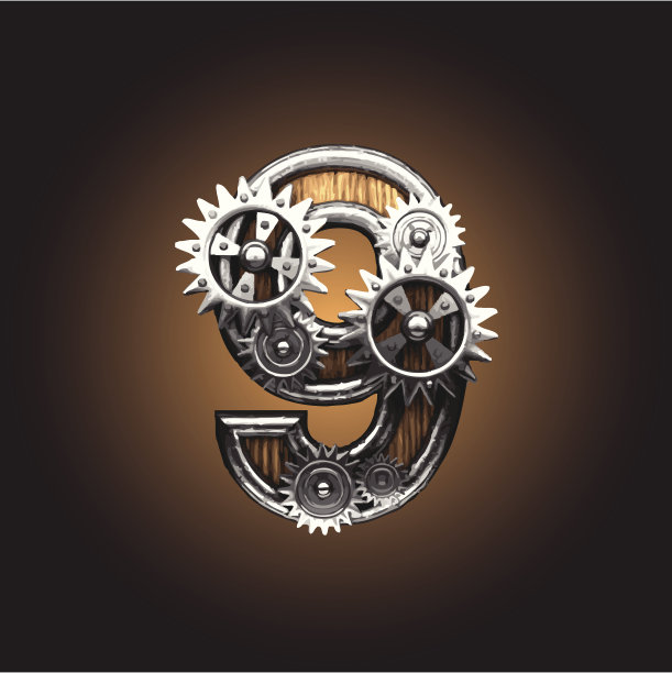 木制矢量齿轮图9图片下载