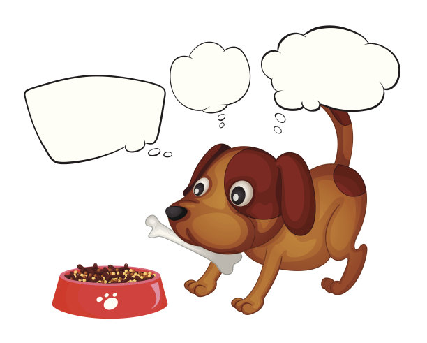 小狗在吃食物图片下载