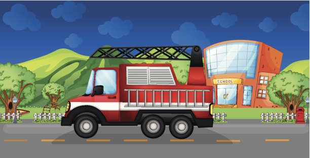 红拖卡车图片下载