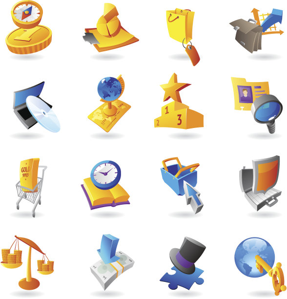 商业和金融图标图片下载