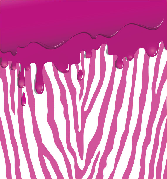 斑马身上流淌着深红色的颜料图片下载