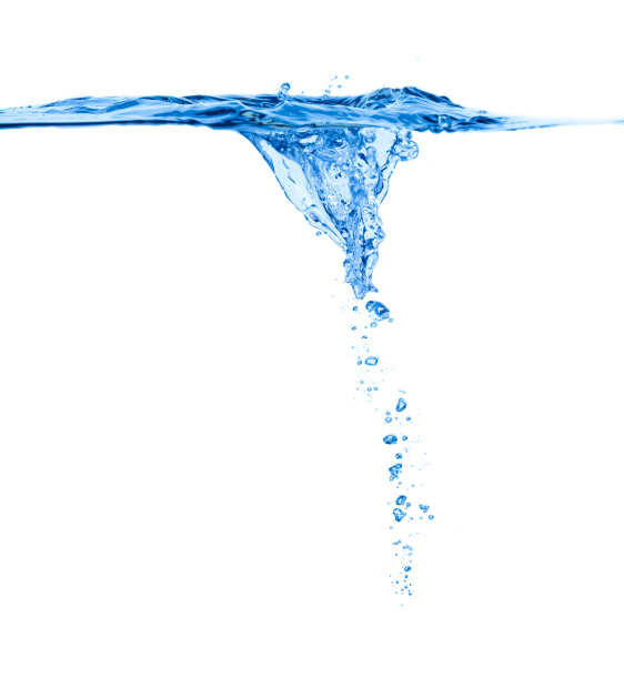蓝色的水溅图片下载