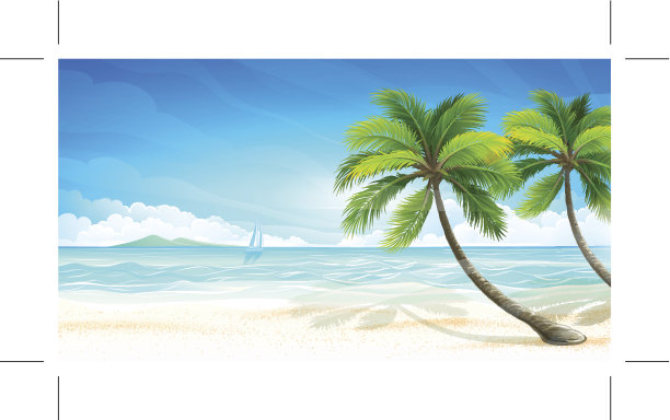 热带海滩图片下载