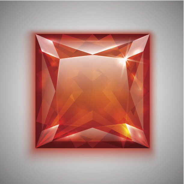 公主切割红宝石图片下载