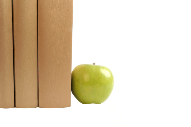 书和苹果图片下载