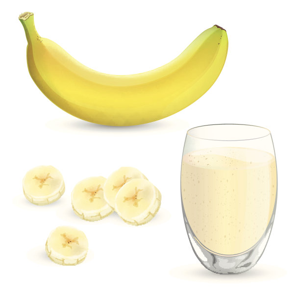 香蕉和奶昔图片下载
