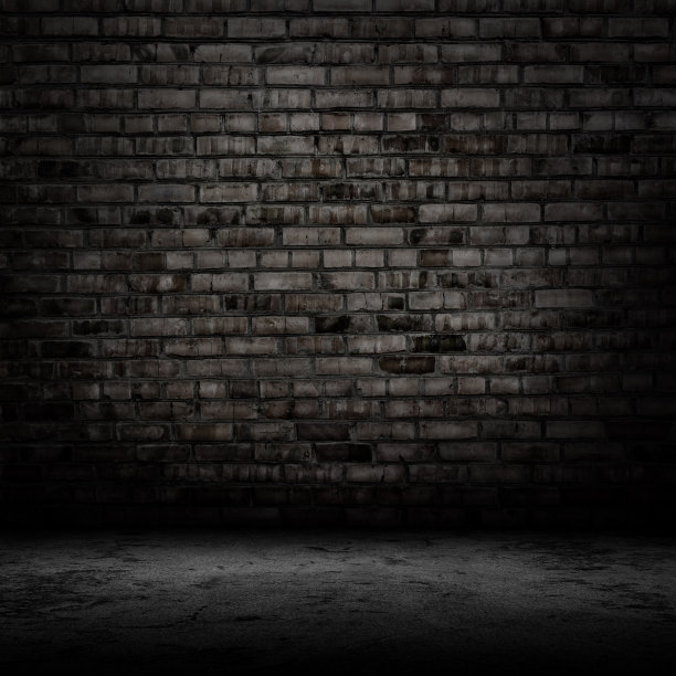 深色背景与垃圾砖纹理图片下载