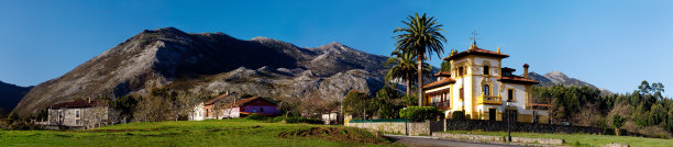 阿斯图里亚斯的景观。图片下载