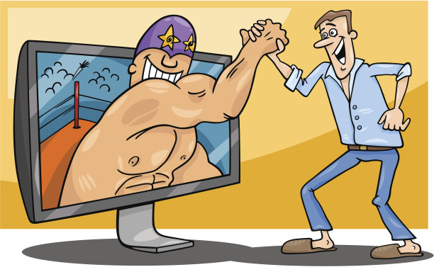 卡通人物和互动电视图片下载