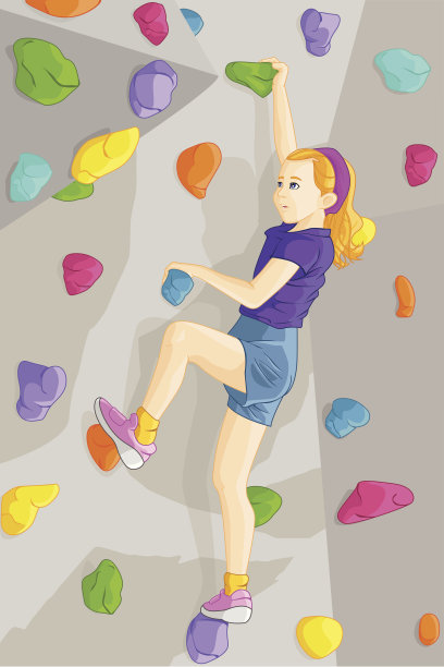 室内攀岩者图片下载