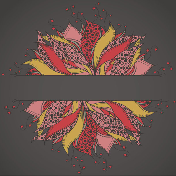 模板与幻想花卡片图片下载