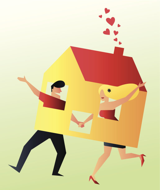 同居:年轻夫妇分享他们的新家图片下载