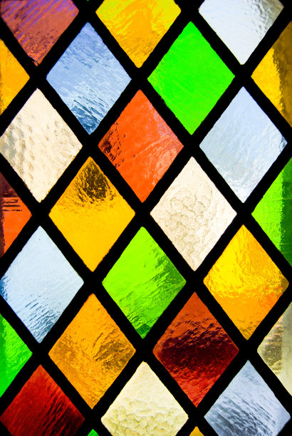 彩色玻璃窗户图片下载