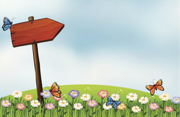 箭牌和蝴蝶图片下载