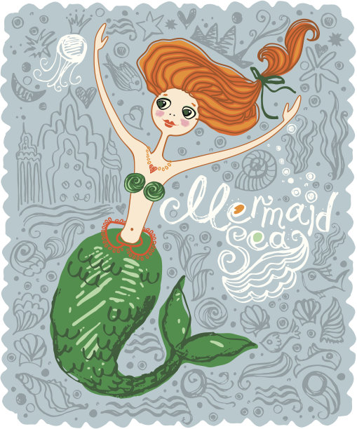 美人鱼。图片下载