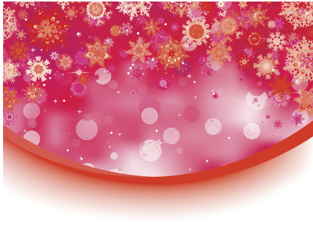 粉红色的背景与雪花。EPS 8图片下载