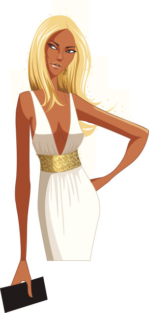 女人站立的特写图片下载