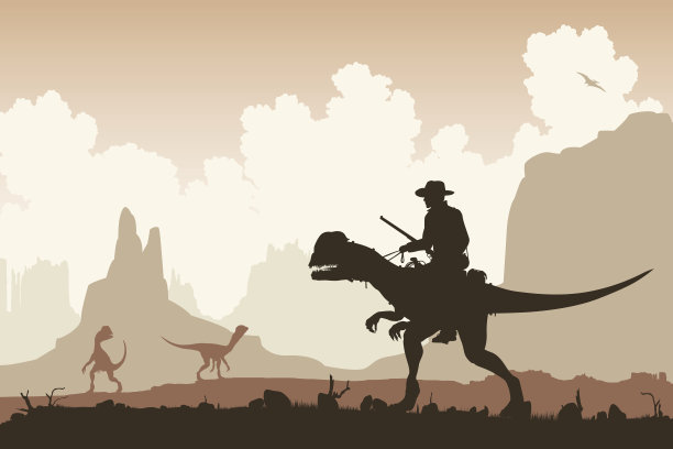 恐龙的骑手图片下载