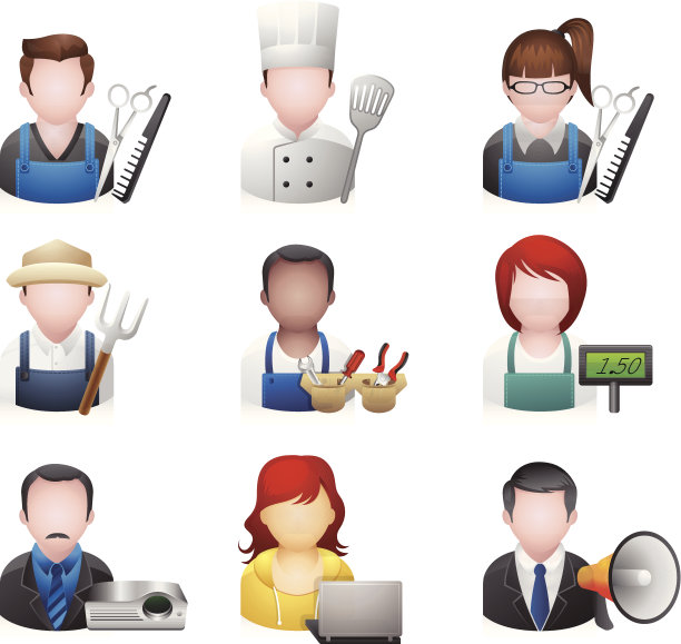 人物图标-更多的职业图片下载