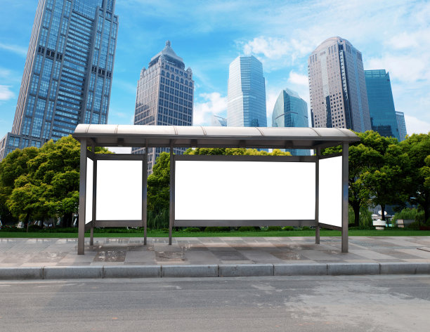 公车站广告牌图片下载