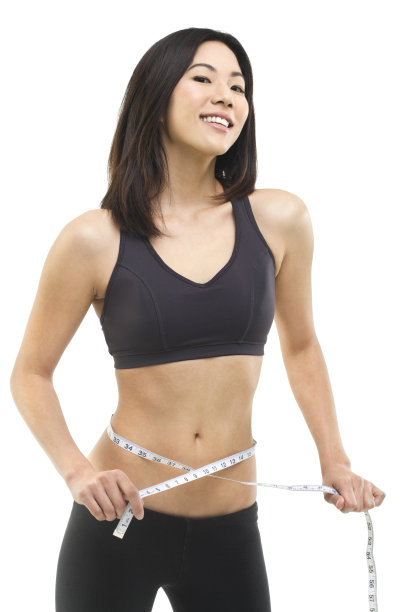 测量细腰美丽的亚洲女人图片下载