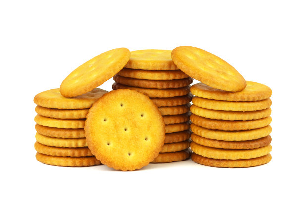 咸的零食。圆形饼干图片下载