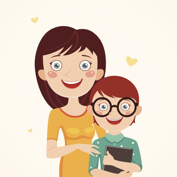 母亲和聪明的儿子图片下载