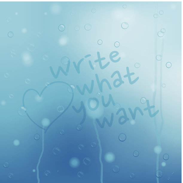 蓝色的水滴垃圾背景图片下载