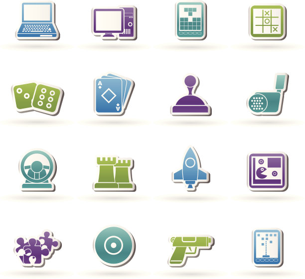 电脑游戏工具和图标图片下载