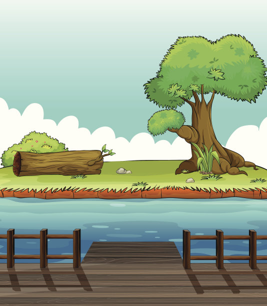 河岸的观点图片下载