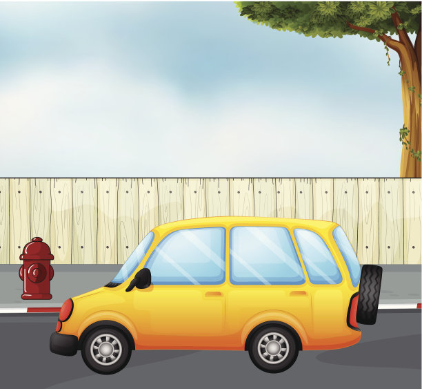 黄色的车图片下载