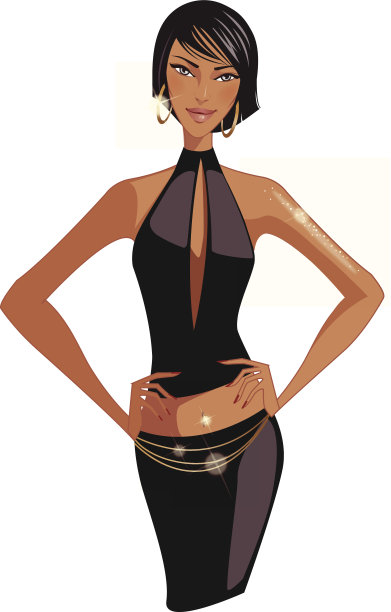 女人站立的特写图片下载