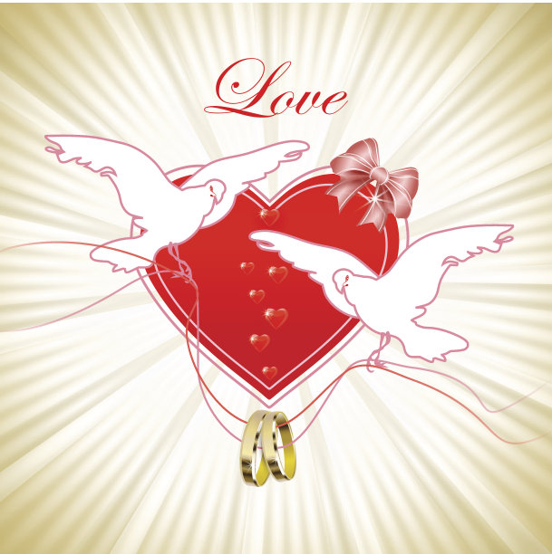 浪漫的请柬图片下载