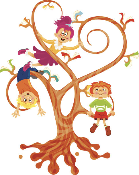 小学生教育树图片下载