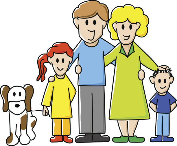 小卡通家庭素材图片