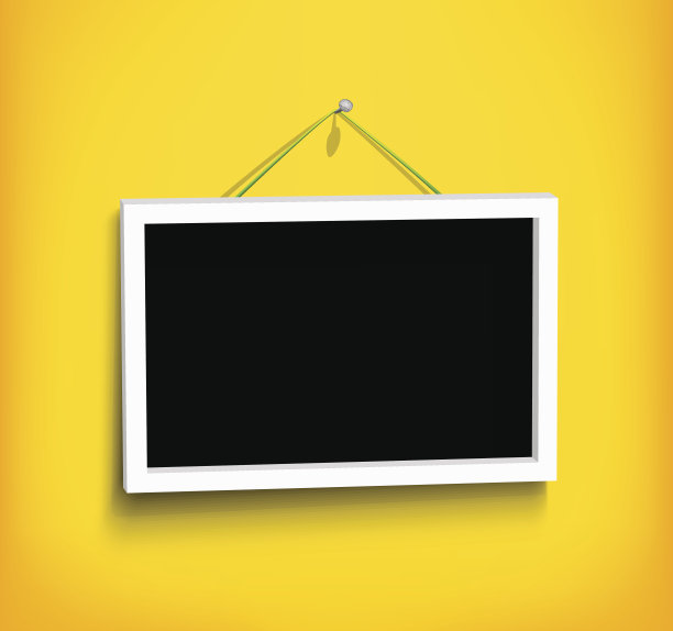 墙上的白色框架图片下载