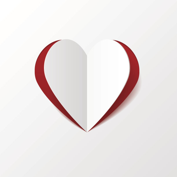 创造性的纸心图片下载