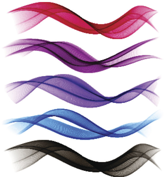 一套彩色烟波图片下载